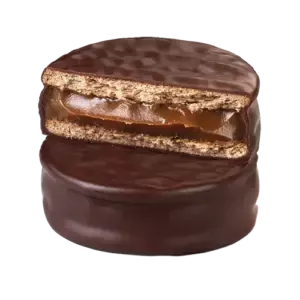 מכוסה בשוקולד 55% וממולא בדולסה דה לצ'ה